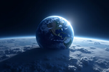 planet earth in space