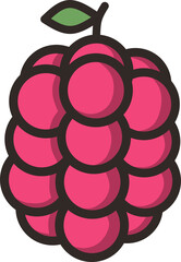 Cartoon Style Fruit Icons