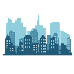 Fototapeta premium City Skyline Illustration
