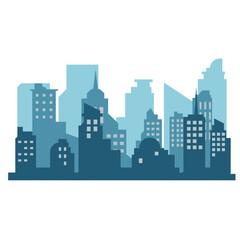 Naklejka premium City Skyline Illustration