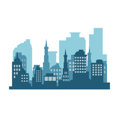 Fototapeta premium City Skyline Illustration