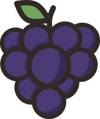 Cartoon Style Fruit Icons