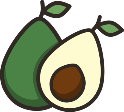 Cartoon Style Fruit Icons