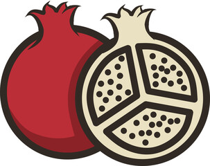 Cartoon Style Fruit Icons