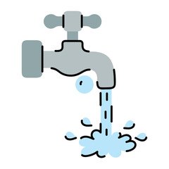 Water Tap Illustration