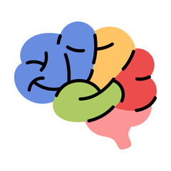 Colorful Brain Concept