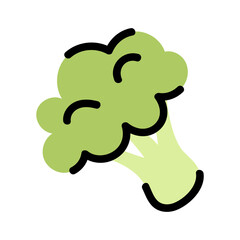 Cartoon Broccoli Icon