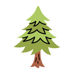 Green Pine Tree Icon