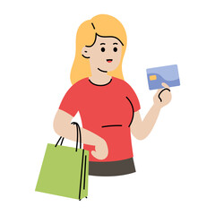 Shopper with Card