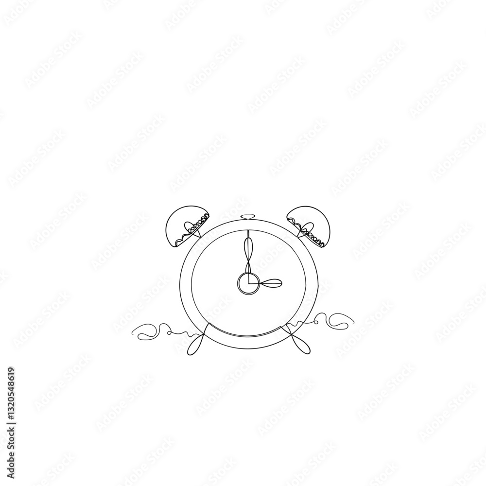 Poster clock icon set. time icon vector. watch icon symbol continuous line drawing.