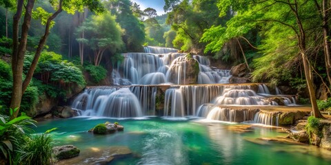 waterfall in the jungle