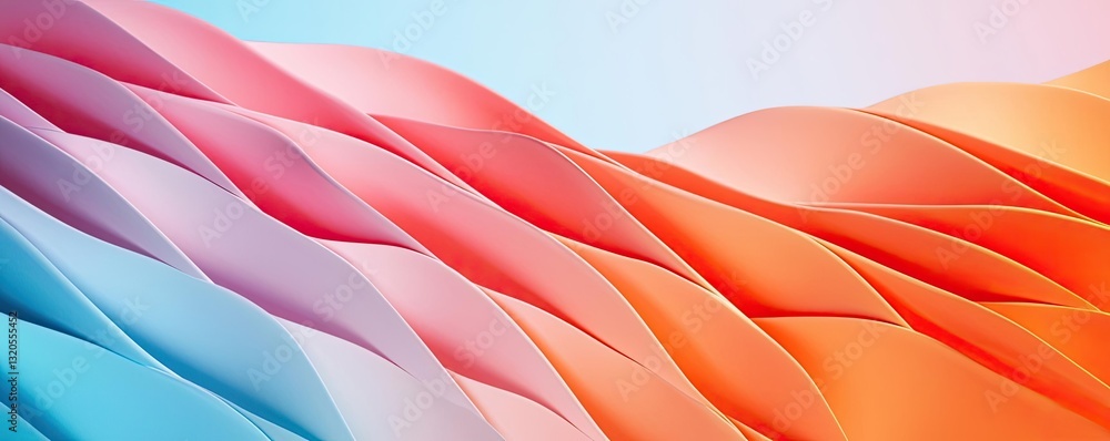 Poster abstract concept art background idea. colorful waves create an abstract background, ideal for modern