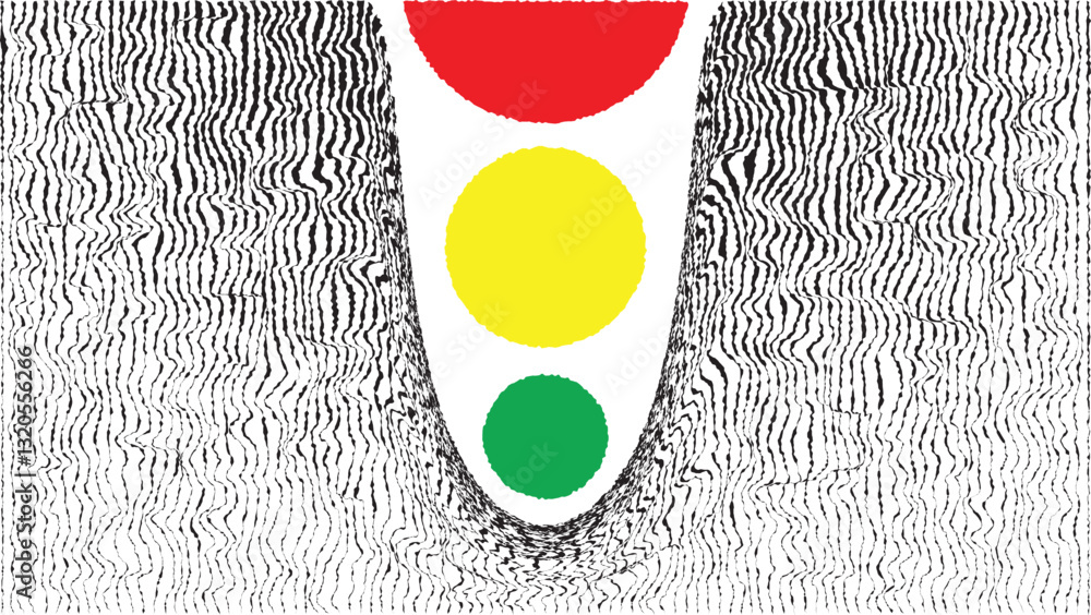 Poster decorative swirl of line. roughen curved lines .abstract flow linear fluid shapes .curly design elem