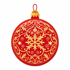 ornament with intricate glitter patterns