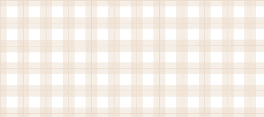 Beige and white plaid fabric texture background