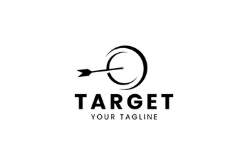 Target logo icon illustration, simple logo for branding