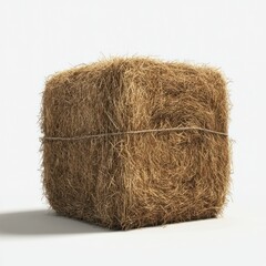 Hay bale transparent 3D render