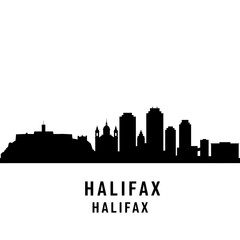 Obraz premium Halifax, Canada, skyline silhouette, vector