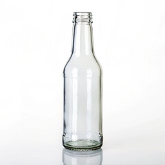Empty Glass Bottle Of Beer Isolated On Transparent Or White Background, Cutout Png