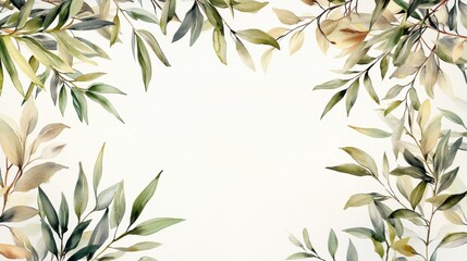 Fototapeta premium Watercolor of Green bamboo forest isolated on white background,hand drawn seamless bamboo pattern,Perfect for wallpapers,web page, surface textures, space for text.