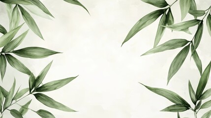 Fototapeta premium Watercolor of Green bamboo forest isolated on white background,hand drawn seamless bamboo pattern,Perfect for wallpapers,web page, surface textures, space for text.