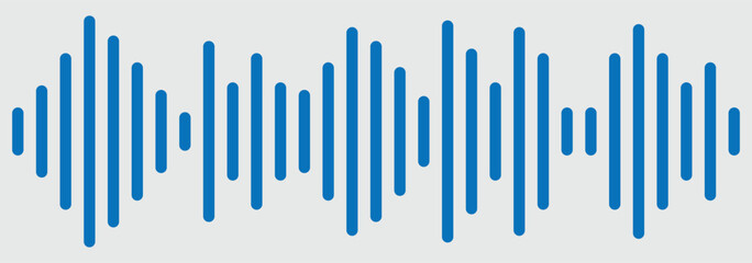 Sound wave icon. Podcast voice sound waves and music audio soundwave for message, vector templates. Audio signal lines. Music wave icon. Sonar or radar sound waves Radio waves. Waveform pattern. 