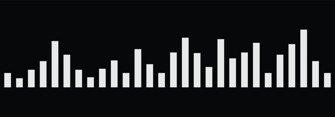 Sound wave icon. Podcast voice sound waves and music audio soundwave for message, vector templates. Audio signal lines. Music wave icon. Sonar or radar sound waves Radio waves. Waveform pattern. 