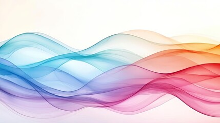 Fototapeta premium Digital watercolor painting abstract background concept. Colorful wave patterns create a dynamic and artistic visual experience.