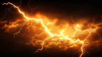 A striking image of bright lightning cutting through dark storm clouds, showcasing the raw power and intensity of nature.
