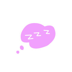 zzz sleep bubble vector elements