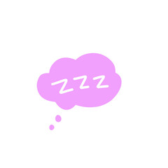 zzz sleep bubble vector elements