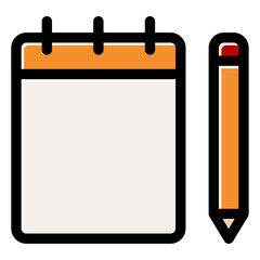 notes and pencil icon