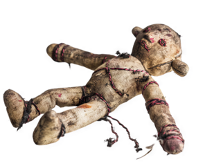 Disturbing Image of a Damaged Teddy Bear