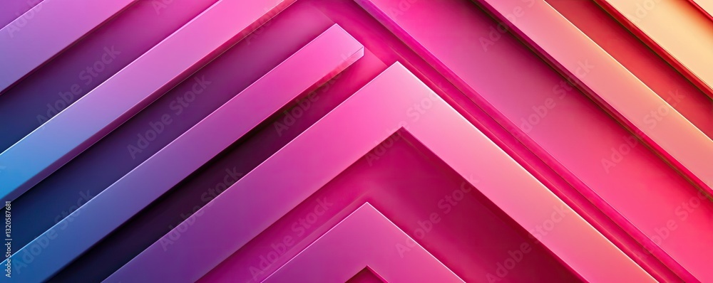 Poster minimalist graphic design abstract background idea. vibrant geometric patterns in striking pink and 
