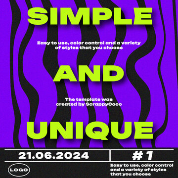 Modern Poster Square 01