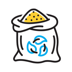 Vector multi color icon for Compost