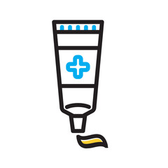 Vector multi color icon for Ointment