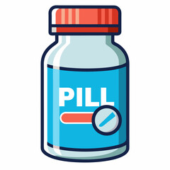 Fototapeta premium bottle of pills