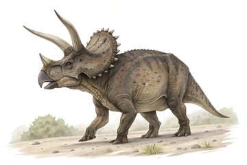 Obraz premium Triceratops horridus 3d render