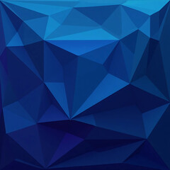 Obraz premium Futuristic Blue Geometric Background with Polygonal Light Effects