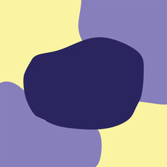  Abstract Minimalist Organic Shape Composition in Pastel and Dark Tones