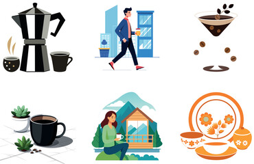 Cozy Festive Peppermint Iced Coffee Bundle Collection Stickers