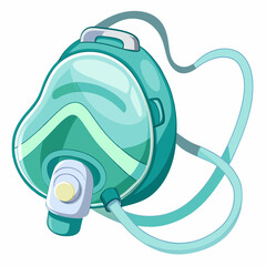 transparent oxygen mask with adjustable straps