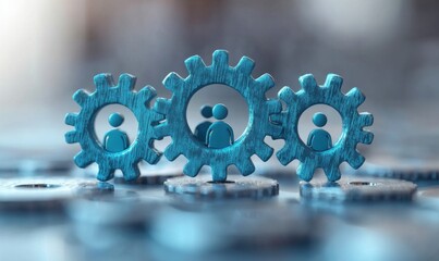 Collaborative business strategy office environment digital graphic