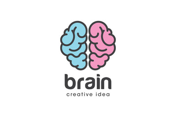 Creative Brain Concept Logo Design Template