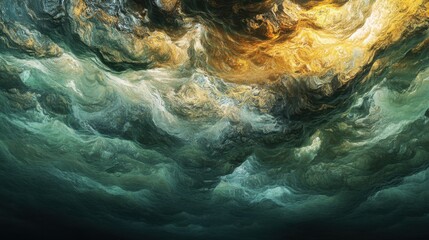 Obraz premium Swirling clouds of vivid paint suspended in clear water, forming an artistic and dynamic visual effect.