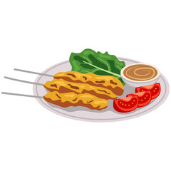 Indonesian Food Illustration
