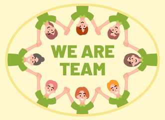 We are team concept illustration