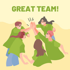 Great team concept illustration