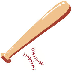 baseball bat and ball